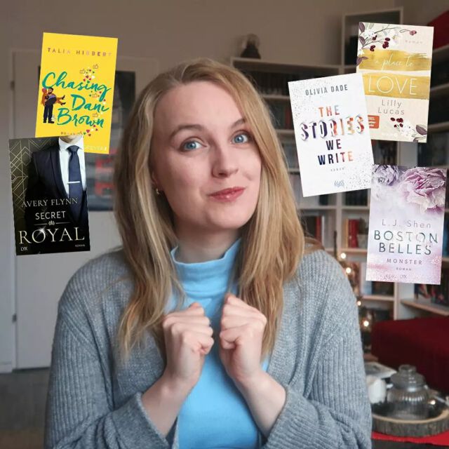 😍 New Adult & Romance Neuerscheinungen 2022 😍
.
Nach einer kleinen (umgeplanten) Pause geht es heute weiter mit meinen meisterwarteten Neuerscheinungen für das Jahr 2022. Diesmal sind New Adult und Romance Bücher dran und OMG, freue ich mich auf alles, was da die nächsten 6 Monate auf uns zukommt 😱😍
Für diesen Post und das zugehörige Video auf Youtube habe ich aber mal meine Top 10 für euch rausgesucht:
.
❤️ "Heart Story" von Helen Hoang (25. Januar)
❤️ "Chasing Dani Brown" von Talia Hibbert (27. Januar)
❤️ "Golden Hill Touches" von Nicole Böhm (22. Februar)
❤️ "Ashington - Verliebt in einen Earl" von Abbi Glines (24. Februar) 
❤️ "Boston Belles - Monster" von L.J. Shen (25. Februar)
❤️ "A Place to Love" von Lilly Lucas (02. Mai)
❤️ "The Stories We Write" von Olivia Dade (17. Mai)
❤️ "Boston Belles - Rake" von L.J. Shen (27. Mai) 
❤️ "Westwell - Heavy & Light" von Lena Kiefer (22. Juni)
❤️ "Secret Royal" von Avery Flynn (24. Juni)
.
Auf welche kommenden New Adult & Romance Bücher freut ihr euch denn am meisten? 😊
.
PS okay, im Video habe ich noch ein paar mehr tolle Neuerscheinungen untergebracht. Schaut da also gerne mal vorbei, wenn ihr mehr wissen wollt 😉